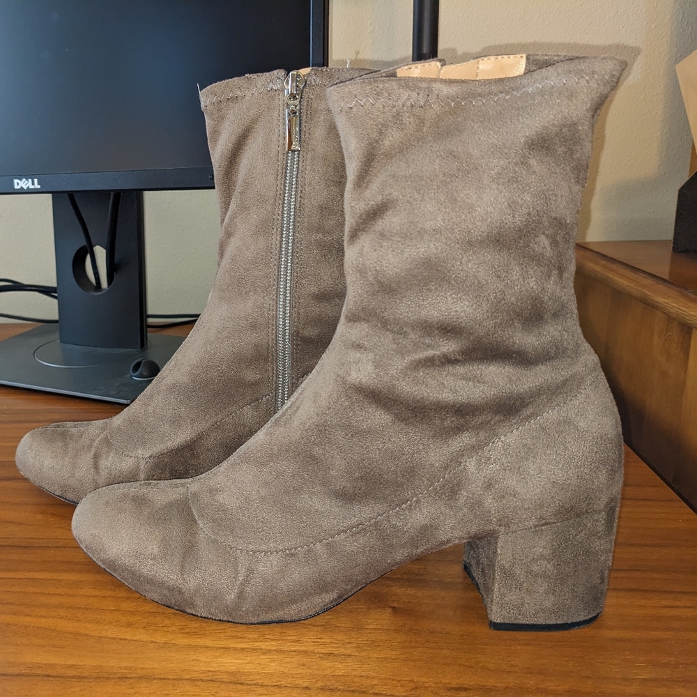 Schutz grey suede sock boots 11
